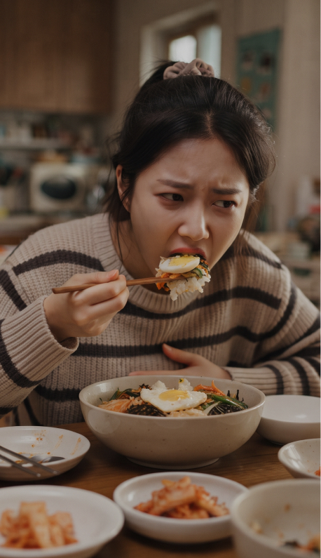 과도한 식사를 하는 경우